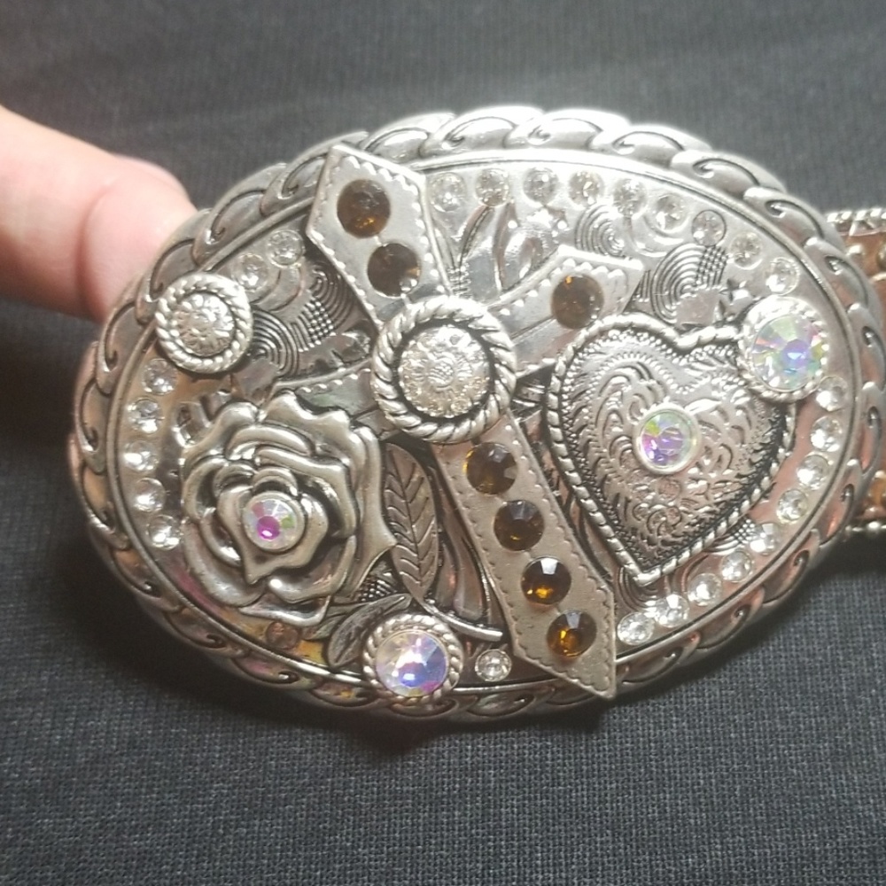 Roper Leather Belt with Beautiful Buckle.